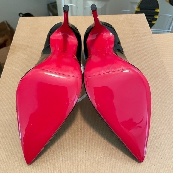 CHRISTIAN Louboutin Pigalle Follies in 85mm. Black patent. EU34.5 100% authentic - Picture 7 of 11